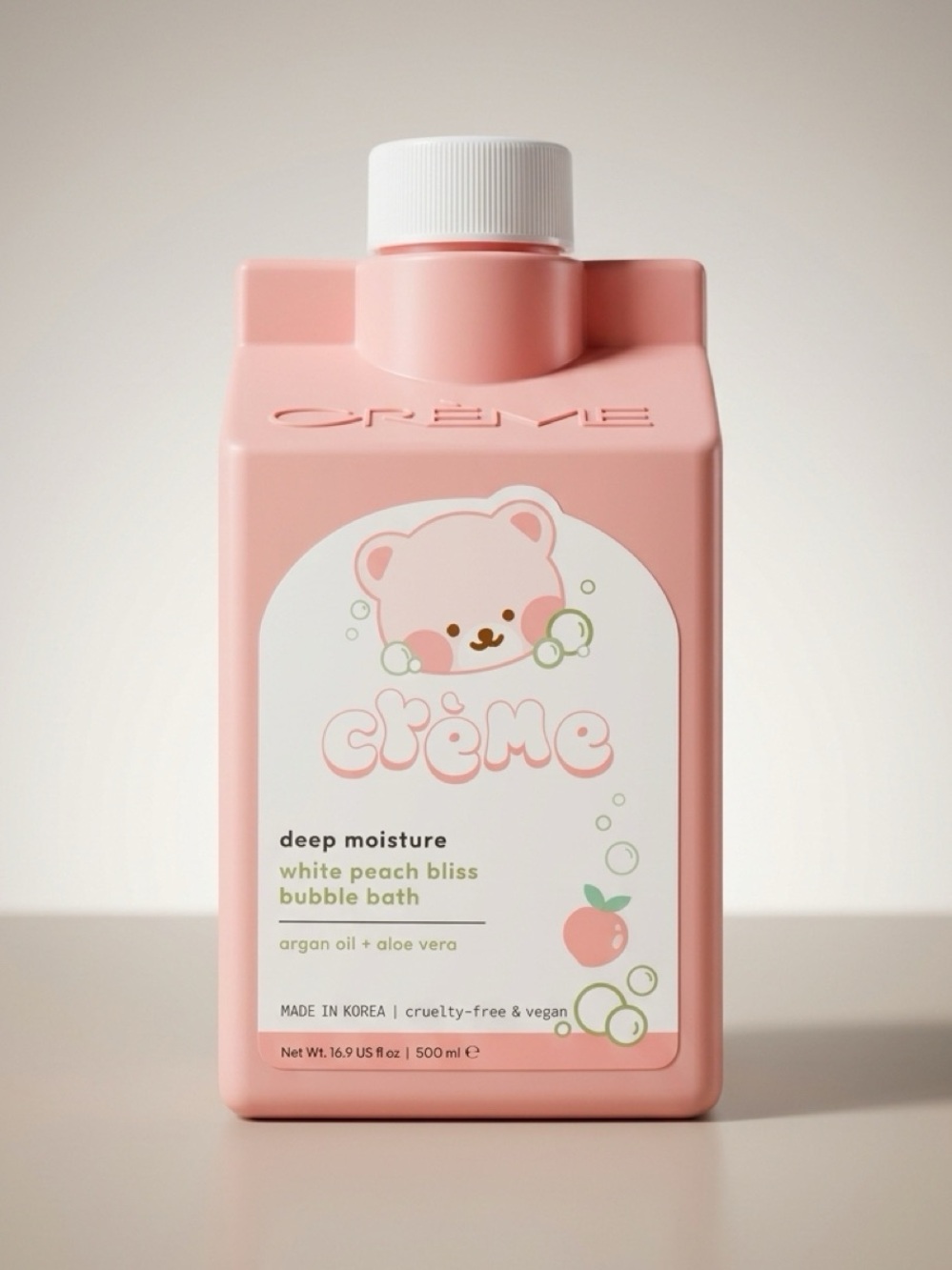 The Crème Shop Boba Bears White Peach Bliss Deep Moisture Bubble Bath